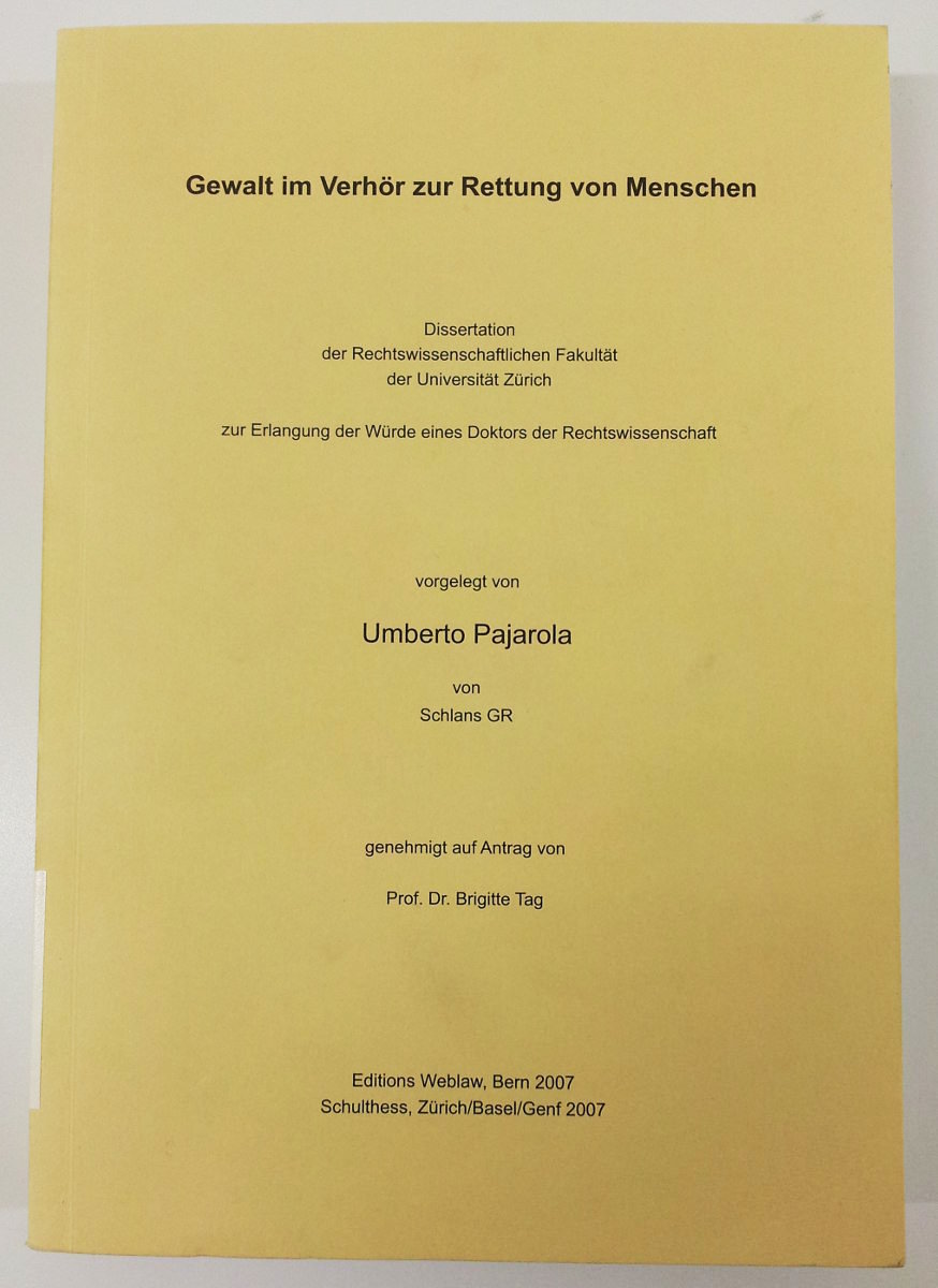 Titelseite Dissertation Pajarola